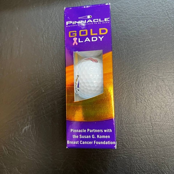 Pinnacle Other 3x Pink Ribbon Pinnacle Gold Lady Golf Balls Komen